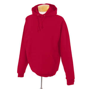 Jerzees 8 oz 50/50 Nublend Hooded Pullover - Dark/Color Red