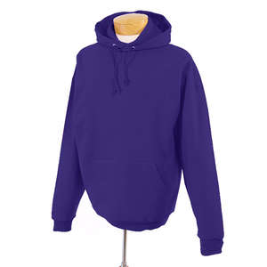 Jerzees 8 oz 50/50 Nublend Hooded Pullover - Dark/Color Purple, Deep
