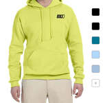 Business Sweatshirts & Sweatpants - Jerzees 8 oz 50/50 Nublend Hooded Pullover - Dark/Color