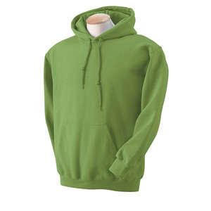 Gildan 7.75 oz 50/50 Hooded Pullover - Dark/Color Kiwi
