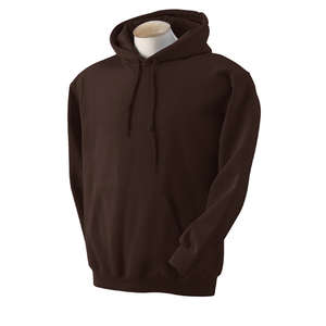 Gildan 7.75 oz 50/50 Hooded Pullover - Dark/Color Chocolate, Dark