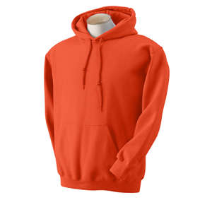 Gildan 7.75 oz 50/50 Hooded Pullover - Dark/Color Orange