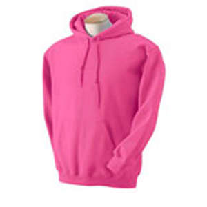 Gildan 7.75 oz 50/50 Hooded Pullover - Dark/Color Heliconia