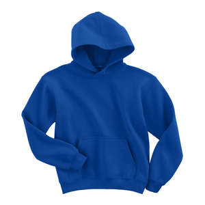 Gildan Youth 7.75 oz 50/50 Hooded Pullover - Dark/Color Blue, Royal