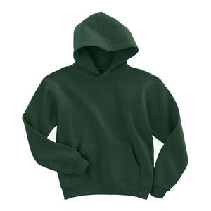 Gildan Youth 7.75 oz 50/50 Hooded Pullover - Dark/Color Green, Forest