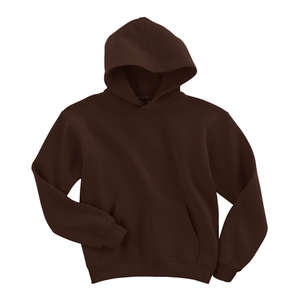 Gildan Youth 7.75 oz 50/50 Hooded Pullover - Dark/Color Chocolate, Dark