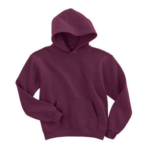 Gildan Youth 7.75 oz 50/50 Hooded Pullover - Dark/Color Maroon