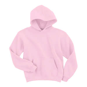 Gildan Youth 7.75 oz 50/50 Hooded Pullover - Dark/Color Pink, Light