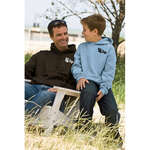 Custom Sweatshirts & Sweatpants - Gildan Youth 7.75 oz 50/50 Hooded Pullover - Dark/Color
