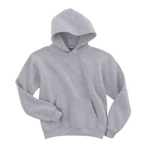 Gildan Youth 7.75 oz 50/50 Hooded Pullover - Light/Heather Gray, Ash