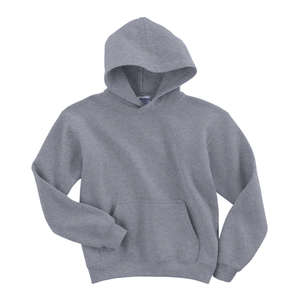Gildan Youth 7.75 oz 50/50 Hooded Pullover - Light/Heather Gray, Sport
