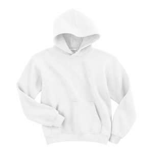 Gildan Youth 7.75 oz 50/50 Hooded Pullover - White/Neutral White
