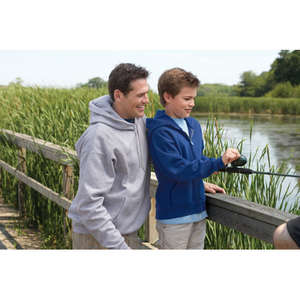 Hanes 7.8 oz 50/50 Comfort Blend Fleece Pullover Hood - Dark/Color