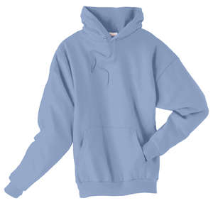 Hanes 7.8 oz 50/50 Comfort Blend Fleece Pullover Hood - Dark/Color Blue, Light