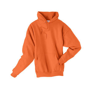 Hanes 7.8 oz 50/50 Comfort Blend Fleece Pullover Hood - Dark/Color Orange