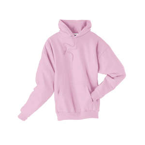 Hanes 7.8 oz 50/50 Comfort Blend Fleece Pullover Hood - Dark/Color Pink, Pale