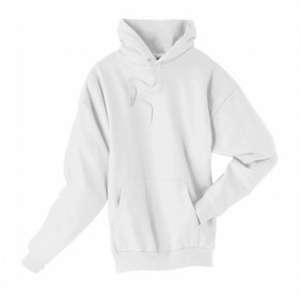 Hanes 7.8 oz 50/50 Comfort Blend Fleece Pullover Hood - White/Neutral White