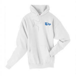 Custom Promotional Hanes 7.8 oz 50/50 Comfort Blend Fleece Pullover Hood - White/Neutral