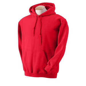 Gildan 9.3 oz 50/50 Ultra Blend Hooded Pullover - Dark/Color Red