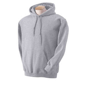 Gildan 9.3 oz 50/50 Ultra Blend Hooded Pullover - Light/Heather Gray, Ash
