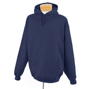 Jerzees 9 oz 50/50 Super Sweats Nublend Hooded Pullover - Dark/Color Blue, Navy