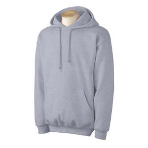 Gildan 9.5 oz 80/20 Ultra Blend Pullover Hood - Light/Heather Gray, Sport