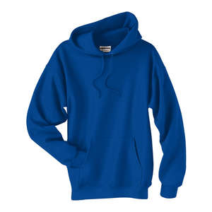 Hanes 10 oz 90/10 Ultimate Cotton Printpro Pullover Hood - Dark/Color Blue, Deep Royal