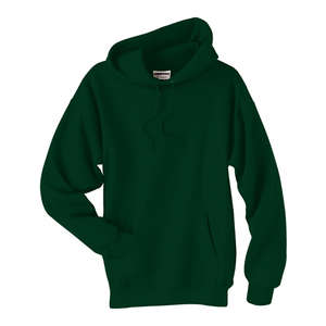 Hanes 10 oz 90/10 Ultimate Cotton Printpro Pullover Hood - Dark/Color Green, Deep Forest