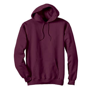 Hanes 10 oz 90/10 Ultimate Cotton Printpro Pullover Hood - Dark/Color Maroon