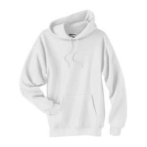 Hanes 10 oz 90/10 Ultimate Cotton Printpro Pullover Hood - White/Neutral White