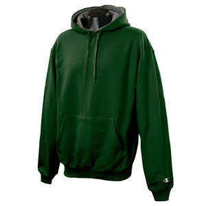 Champion 9.7 oz Cotton Max Color Block Raglan Hood - Dark/Color Green, Dark/Gray, Oxford