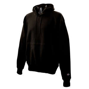 Champion 12 oz Reverse Weave Hooded Fleece - Dark/Color Black