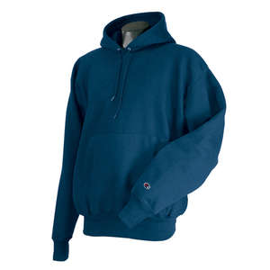 Champion 12 oz Reverse Weave Hooded Fleece - Dark/Color Blue, Navy