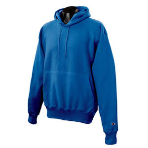 Champion 12 oz Reverse Weave Hooded Fleece - Dark/Color Blue, Team