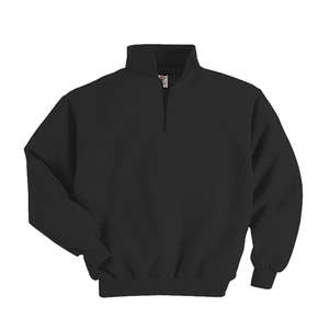 Jerzees 9.3 oz 50/50 Nublend 1/4-Zip Sweatshirt - Dark/Color Black