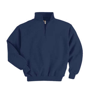 Jerzees 9.3 oz 50/50 Nublend 1/4-Zip Sweatshirt - Dark/Color Blue, Navy