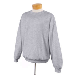 Jerzees Youth 8 oz 50/50 Nublend Fleece Crew - Light/Heather Gray, Oxford