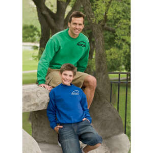 Custom Promotional Jerzees 8 Oz 50/50 Nublend Fleece Crew - Dark/Color