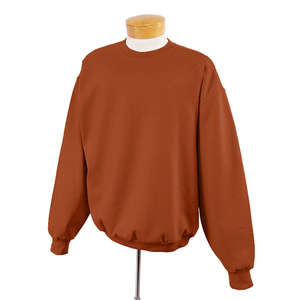 Jerzees 8 Oz 50/50 Nublend Fleece Crew - Dark/Color Orange, Texas