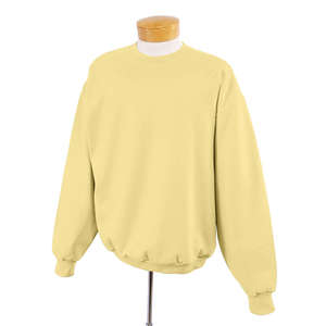 Jerzees 8 Oz 50/50 Nublend Fleece Crew - Dark/Color Yellow, Haze