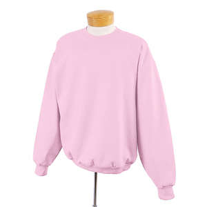 Jerzees 8 Oz 50/50 Nublend Fleece Crew - Dark/Color Pink