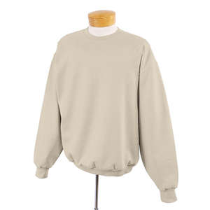 Jerzees 8 Oz 50/50 Nublend Fleece Crew - White/Neutral Natural
