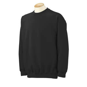 Gildan 7.75 oz 50/50 Fleece Crew - Dark/Color Black