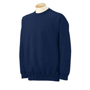 Gildan 7.75 oz 50/50 Fleece Crew - Dark/Color Blue, Navy