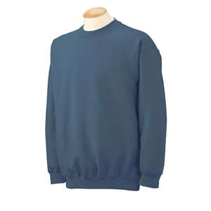 Gildan 7.75 oz 50/50 Fleece Crew - Dark/Color Blue, Indigo