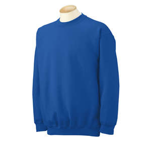 Gildan 7.75 oz 50/50 Fleece Crew - Dark/Color Blue, Royal