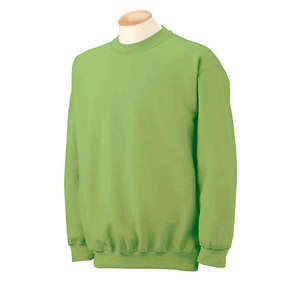 Gildan 7.75 oz 50/50 Fleece Crew - Dark/Color Kiwi