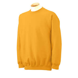 Gildan 7.75 oz 50/50 Fleece Crew - Dark/Color Gold
