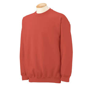 Gildan 7.75 oz 50/50 Fleece Crew - Dark/Color Red, Paprika