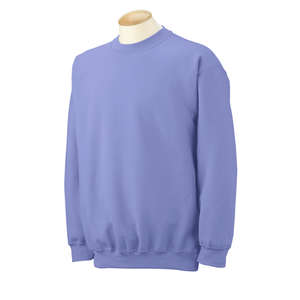 Gildan 7.75 oz 50/50 Fleece Crew - Dark/Color Violet